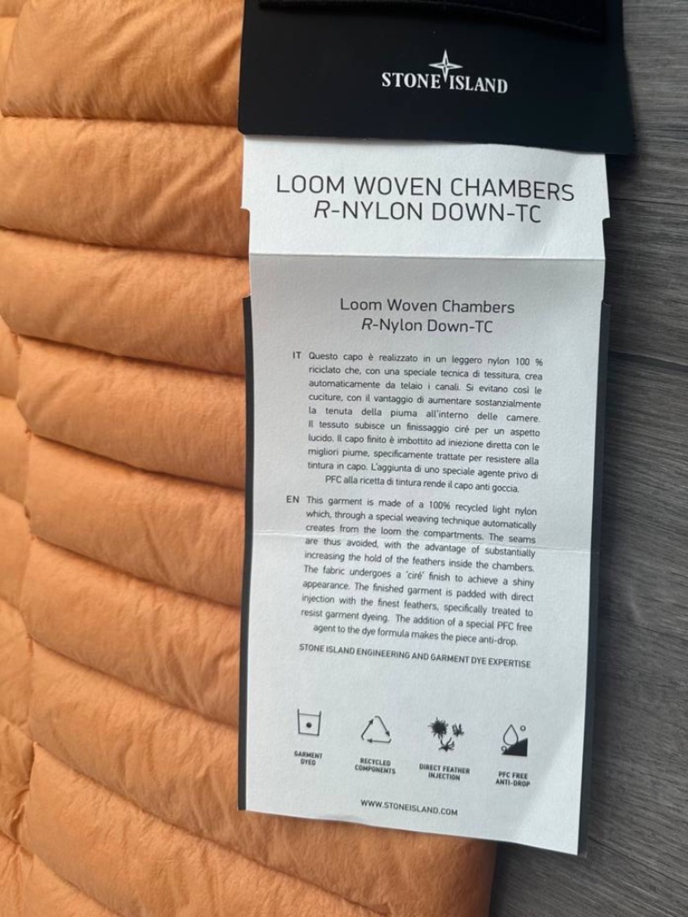 Stone Island LOOM WOVEN CHAMBERS R-NYLON DOWN-TC Winter Jacket Size S - Picture 3 of 6